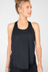 ECO-CONSCIOUS BUILT-IN BRA TANK - BLACK/STATIC